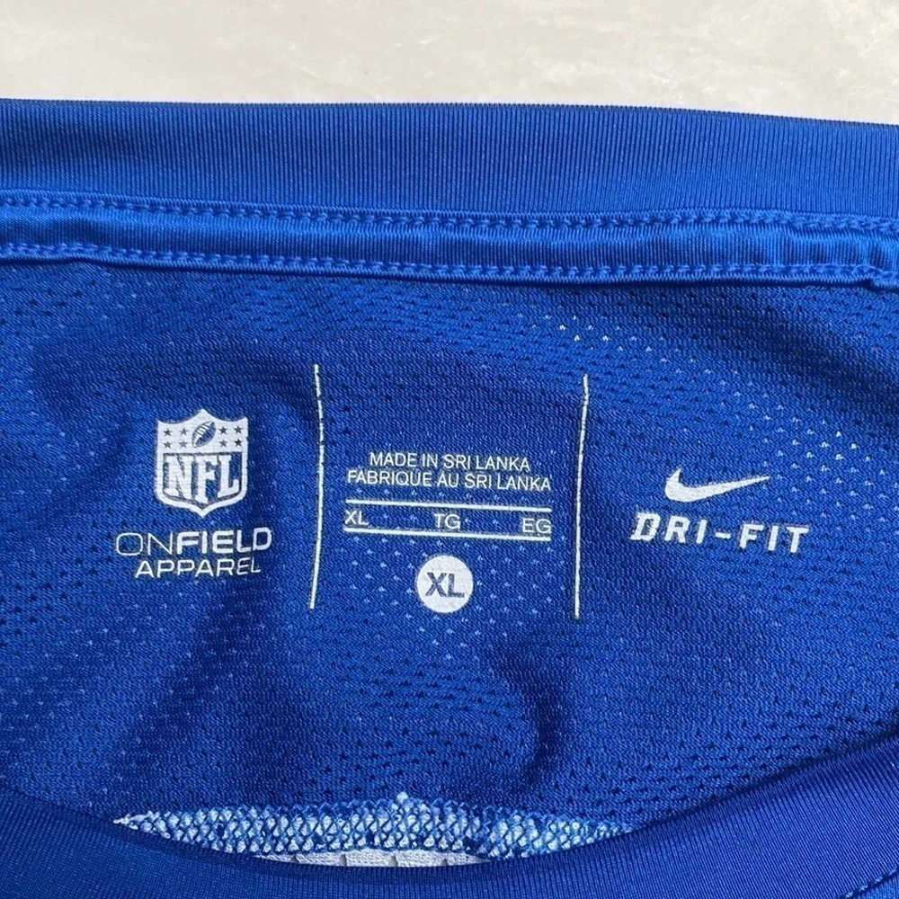 Royal Blue Colts Dri-FIT Long Sleeve Performance Top | Nike NFL XL